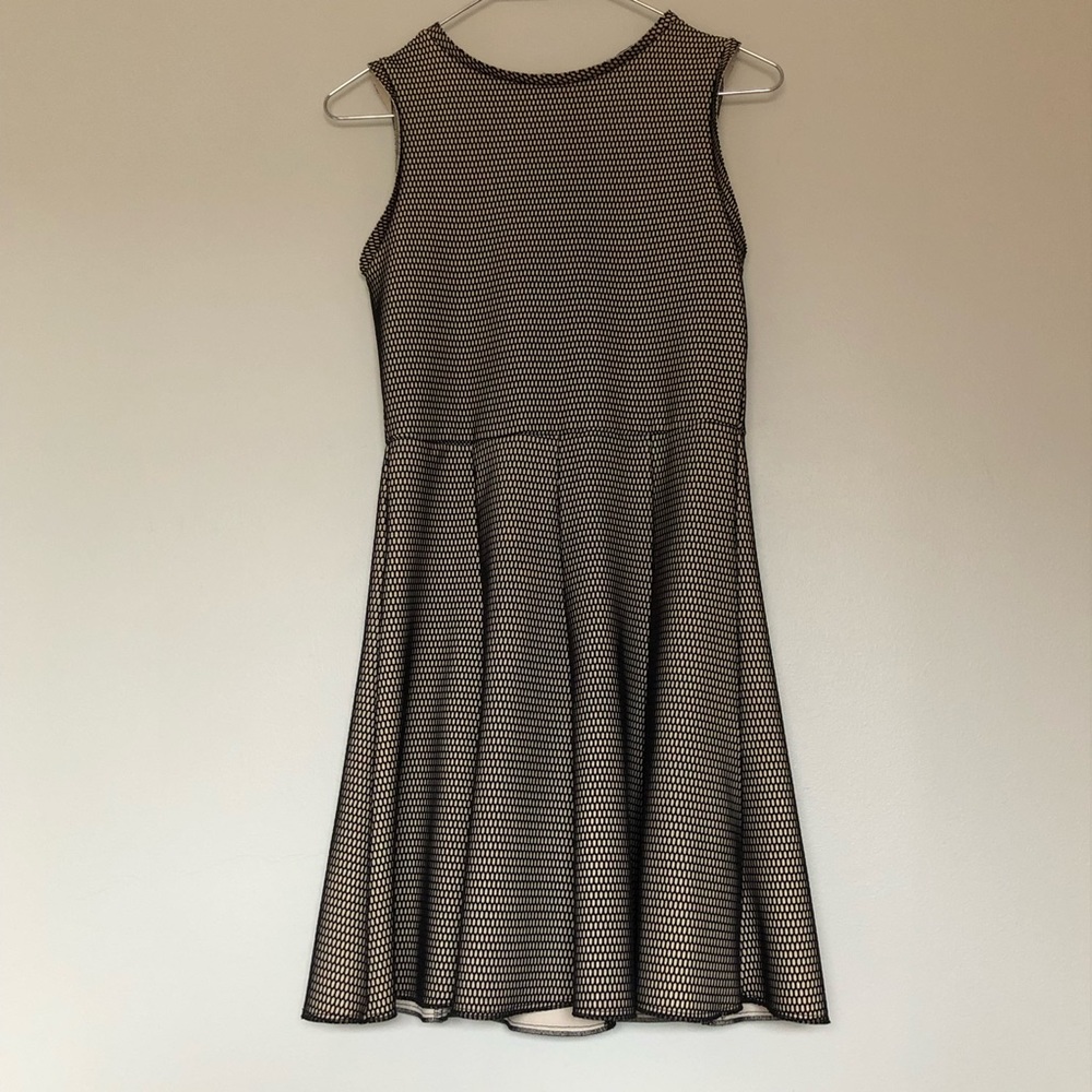 Zara Woman | Net Pattern Dress | Black & White